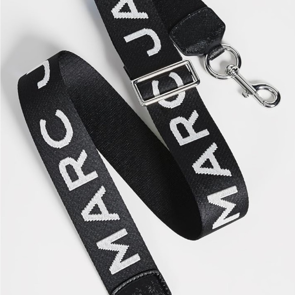 Marc Jacobs Black and white  Belt Bag with Durable Straps